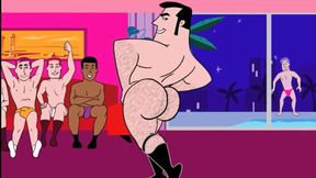 Orgy at Lively Gay Party