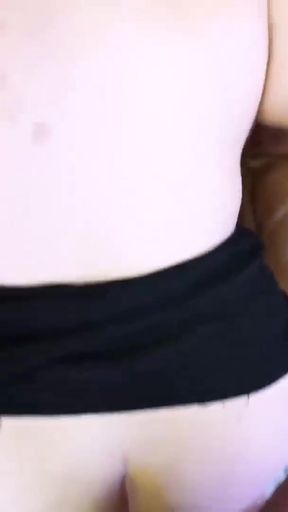 Must-see moment from "Kinky Nerdy Brunette Harper B Gives A BJ And Gets Jizzed!"