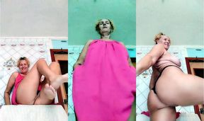 Hot Housewife in Pink Dress