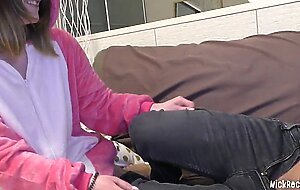 two students ( Mia Piper aka Hazel Grace and Jessie Way aka Holly Molly ) fucked a loser guy