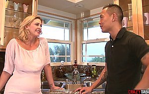 Nasty MILF with nice big ass Phyllisha Anne seduced naive big cock guy