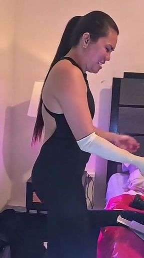 Asian Femdom Anal Fisting and Pegging