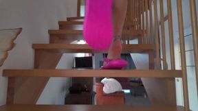 Sexy And Cute Miku Gives Her Feet And Pink Flip-flops To Worship - Full