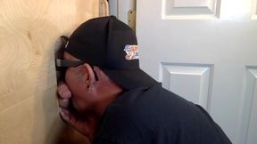 New Guy Gets Gloryhole Blowjob