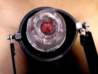 Testing a recent cock sleeve and a silent masturbation machine