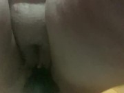 Trans Boy fucks self with Knotted Dildo
