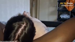 Giving BBC Amazing Sloppy Blow Job