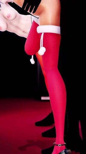 mmd r18 Kotoenoki and Mio Natsu's Naughty Christmas Doggy Style 3d hentai sex anal ahegao fuck hard big dick cheating&hellip;   Clip 1