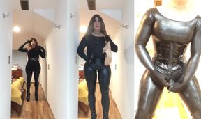 Yuki Rubber Doll Cock Reveal Gushes Latex Cum Flood