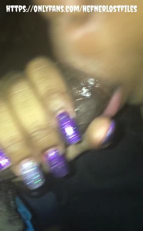 Pretty Nails Wrapped Around My Dick. Y O U N G Chick Got a Wet Mouth on Her
