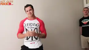 Ripped muscle jock pounds Monica's pussy