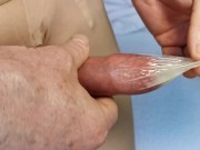 Sissy Slut Introduction Video - Cumming in a Condom on the Hotel Balcony - Nylon Lingerie Studio