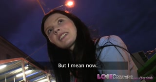 Love Creampie  Czech teen gets internal cum in back of car