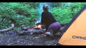 Teen Sex in the Forest, in a Tent. Real Video