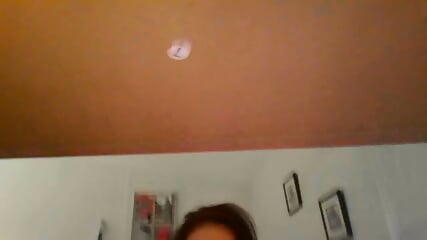 Skinny teen's flat chest bounces while taking a thick black rod deep