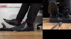 Foot Dom uses pedal to control electrosex PREVIEW