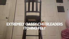 EXTREMELY GASSY CHEERLEADERS ITCHING FEET