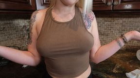 ”Quarantine sex tape with buxxom GF”