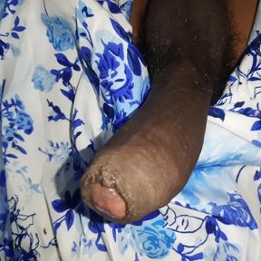 Cute boy masturbating wearing frock