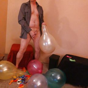 94) Step Pop 12&quot; Balloons and Cum on Q24 - Balloonbanger