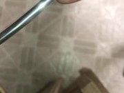 Prostrate massage from inside cock with urethral sounding