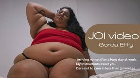 SSBBW JOI VIDEO, Teasing you after work