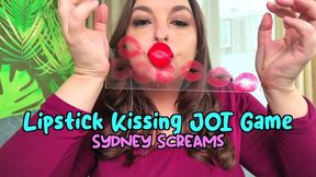 Lipstick Kissing JOI Game - Can You Keep Up With a Challenging Lipstick JOI Game with Sydney Screams? - JOI Games, Lipstick Kissing, Glass Kissing, Red Lipstick - HD 1080 MP4
