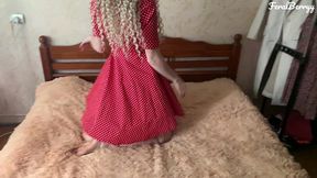 white ass in a red dress loves anal/feralberryy/full video
