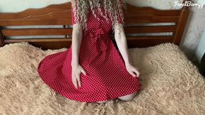 white ass in a red dress loves anal/feralberryy/full video