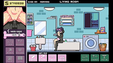 Live With My Step Sister [ TABOO HENTAI game ] Ep.2 multiple creampie STEPSIS in every room of the appartment !