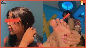 18 YO OTAKU MEXICAN BABE MODELS & MASSAGES HER FEET BEFORE FOOT FETISH FRENZY SESSION - FOOT WORSHIP SESSION VOL 2 - MAYA - ACT I - EXTENDED - 1080P