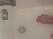 Padel Paddle Straight Edge Feet Puddle Splash Dangling Close Up Cock Twink Shorties