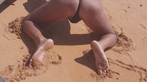 Ladysilva hot ass sexy on The beach 01
