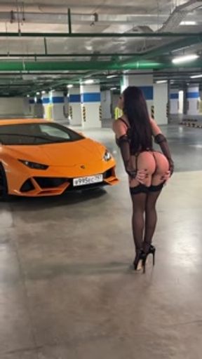 Do you want to fuck me in this gorgeous Lamborghini car?