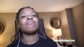 Amateur ebony beauty Lashay takes her first ever hardcock