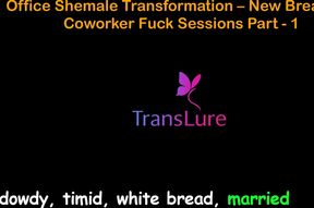 English Audio Sex Story - Office Shemale Transformation - New Breasts &amp; Coworker Fuck Sessions - Part 1