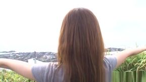 Naughty Asian milf Akiho Yoshizawa enjoys sucking cock outdoors