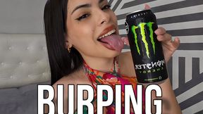 Burping energy drink