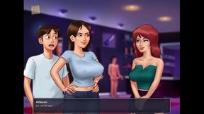 Big-Titted Teen Seduces in Summertime Saga Anime Game Walkthrough
