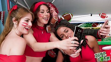 Alex More and Vienna Black are having a party in the dorm, and being real sluts