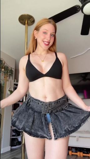 SKIRT WEDGIE GAME!