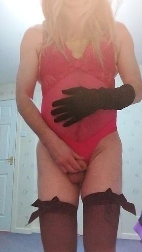 Blonde Sissy Cums Dreaming BBC