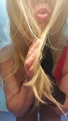 Blonde Sissy Cums Dreaming BBC