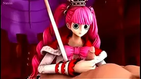Perona Seduces Crewmate with Hot Blowjob in Steamy One Piece Hentai Action
