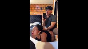 Hotty wife gets banged throbbing by lucky guy