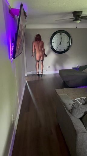 Leopard Onesie Striptease