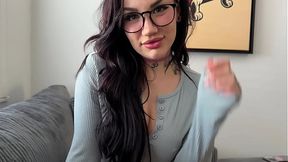 Tattooed chestnut-haired Nova Cane rides cock and sucks in POV roleplay