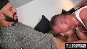 BAREBACKTHATHOLE Bobby Bruiser Uses His Hole To Satisfy Romeo Davis Raw Dick