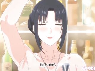 Hentai mom with big boobs gives blow job-job and drilled (UNCENSORED)