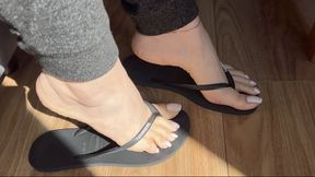 Very close to my BIG feet - Goddess Grazi